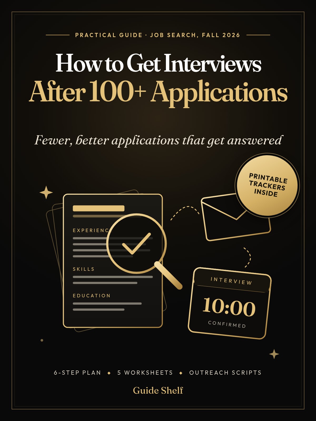 How to Get Interviews After 100+ Applications guide cover