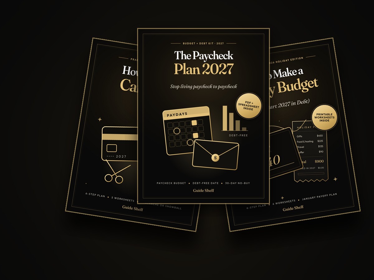 The Paycheck Plan 2027 with the credit card payoff and holiday budget guides