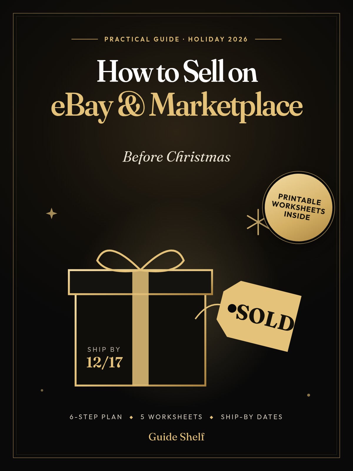 How to Sell on eBay and Marketplace Before Christmas guide cover